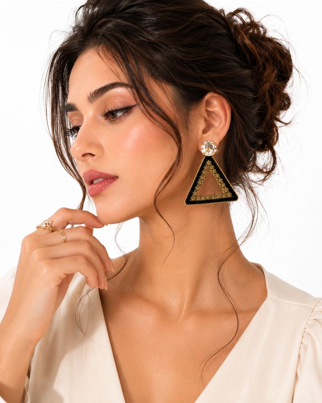 Triangle Drop Earrings lifestyle